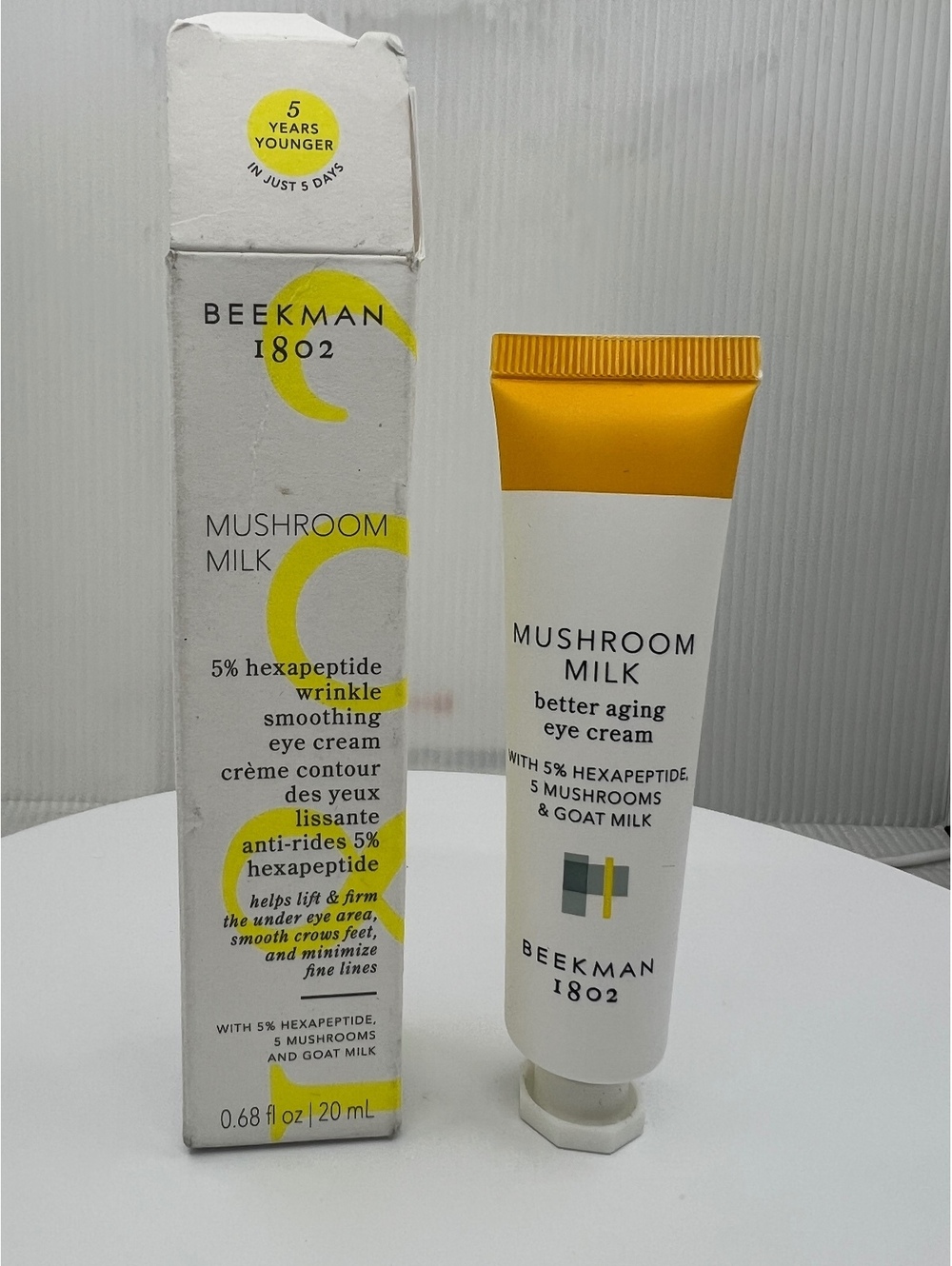 Beekman 1802 Mushroom Milk Wrinkle Smoothing EYE Cream 0.68 fl oz